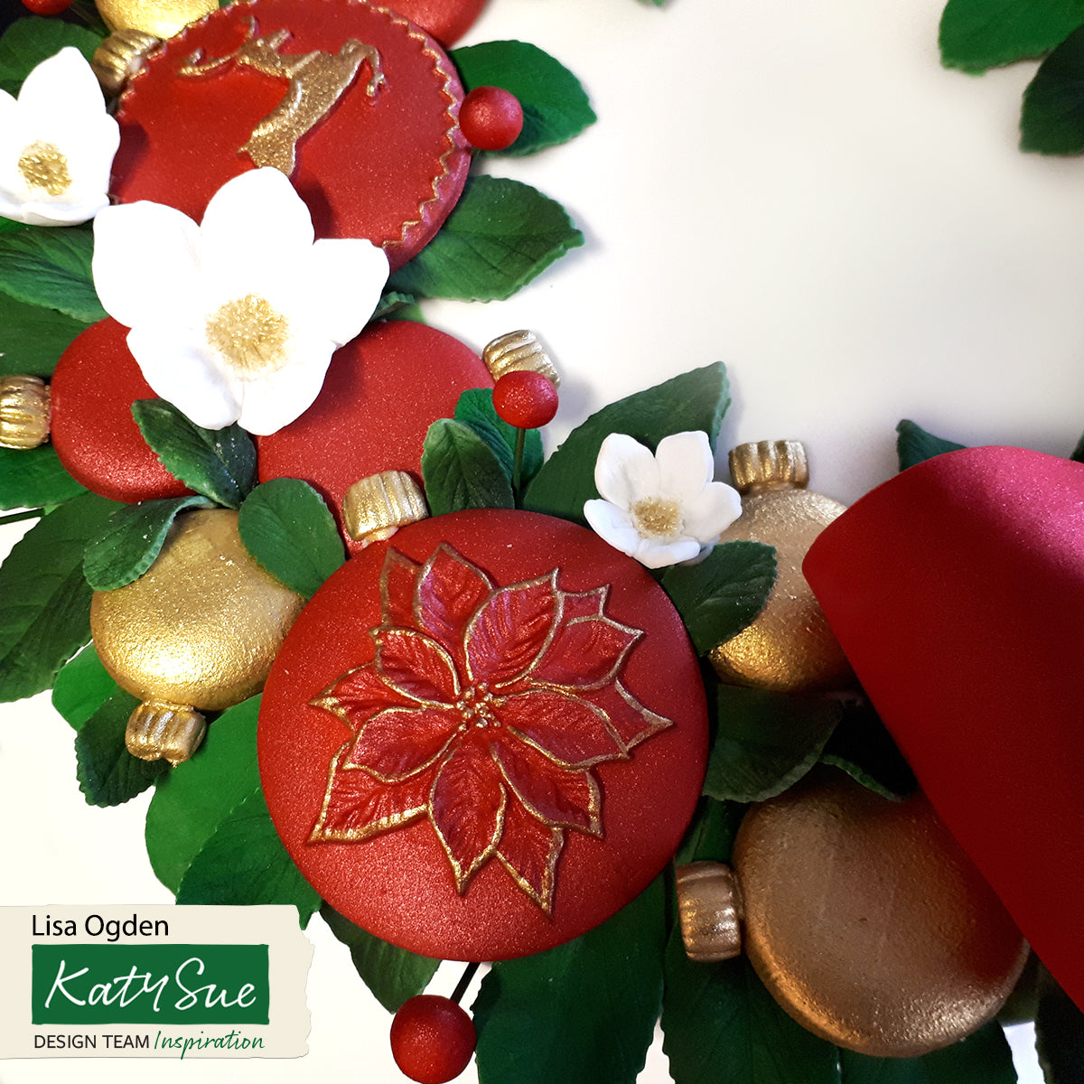 Prancing Reindeer Cupcake Topper Silicone Mould