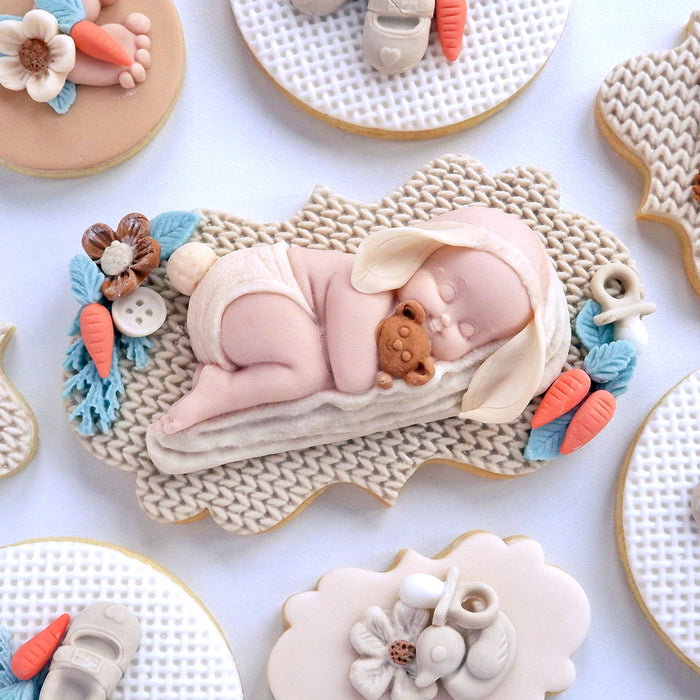 Baby on Blanket Silicone Mould