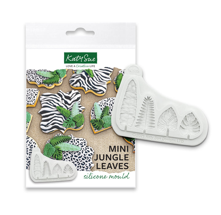 Safari-Tiere-Formen-Set mit KOSTENLOSER Mini-Dschungelblätter-Form