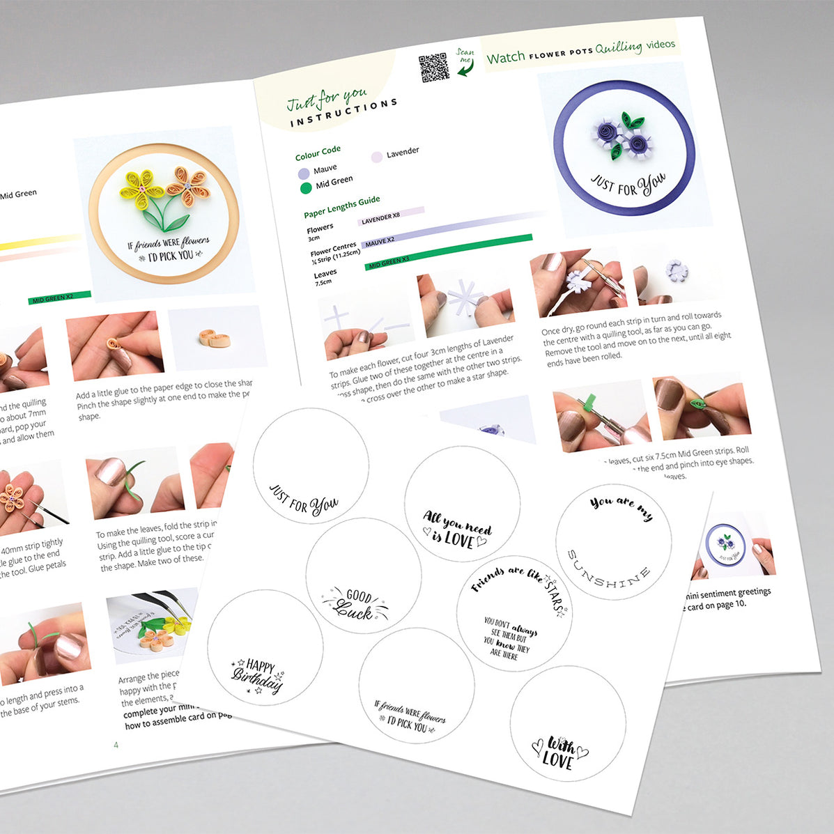 Miniature Sentiments Quilling Card Making Kit | Katy Sue Designs