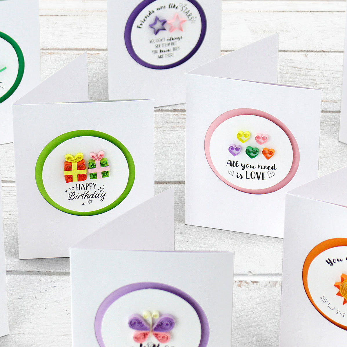 Miniature Sentiments Quilling Card Making Kit | Katy Sue Designs