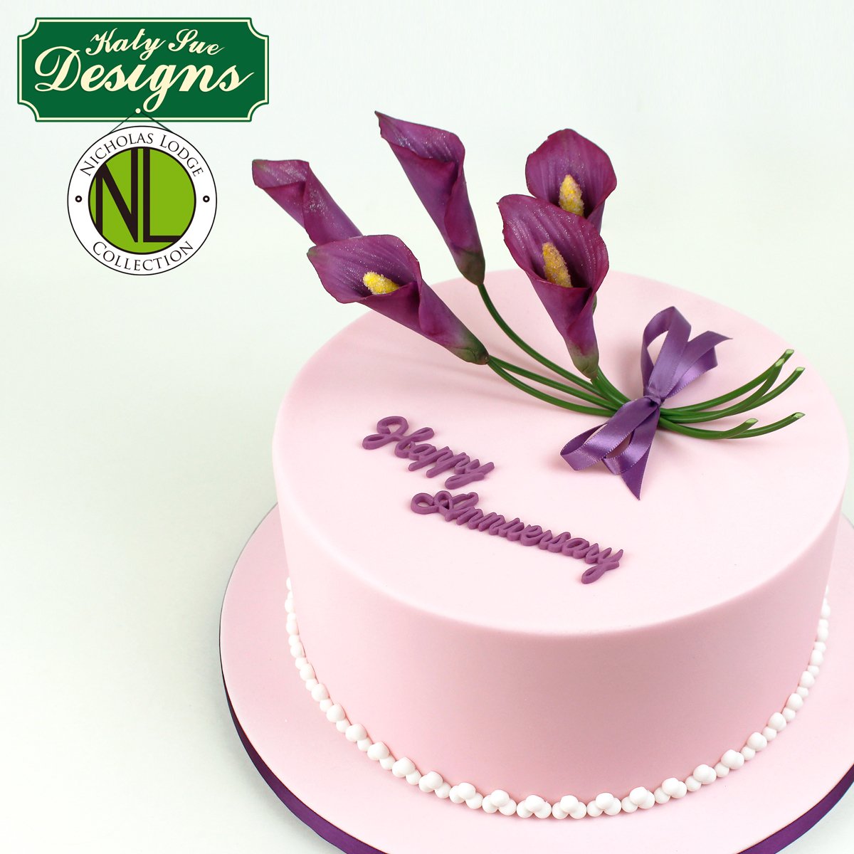 CD - Cake Idea using the Calla Lily & Tulip Leaf Vein & Texture Set