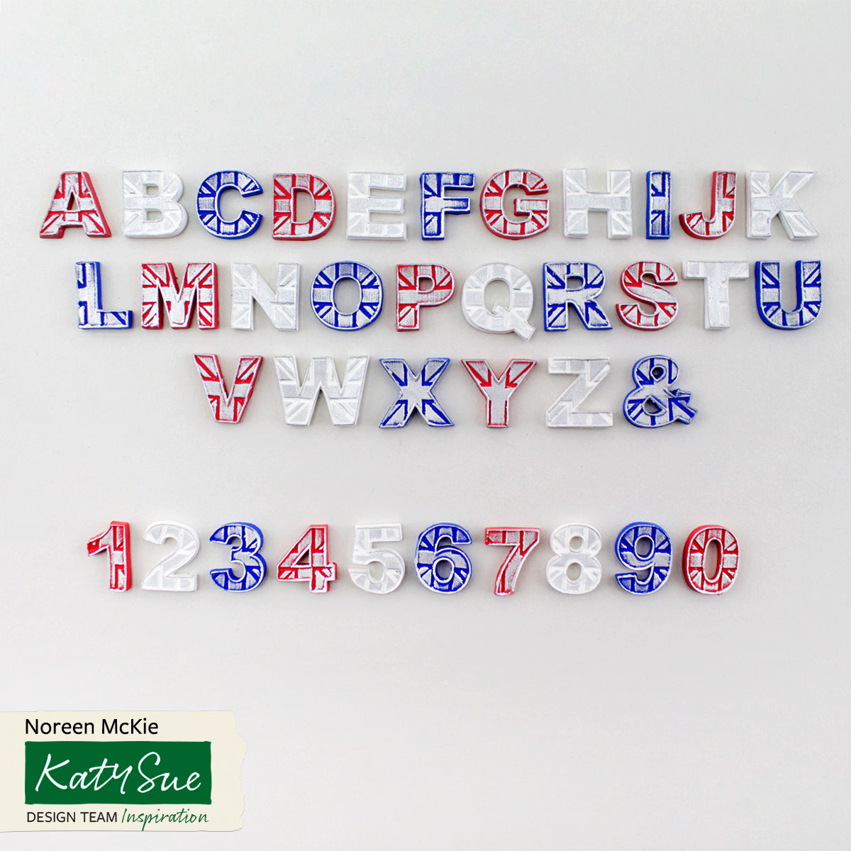 C&D Union Jack Alphabet and Numbers Mold