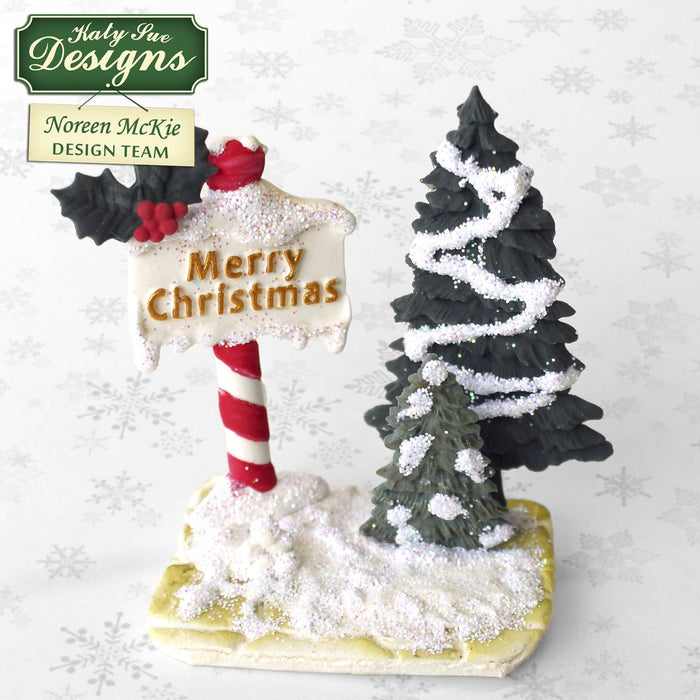 C - An idea using the Fir Trees Silhouettes Silicone Mould