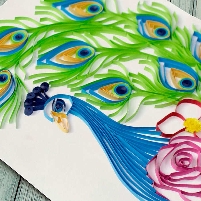 Quilling Designs Peacock Describe My Framed Paper Quilling Peacock