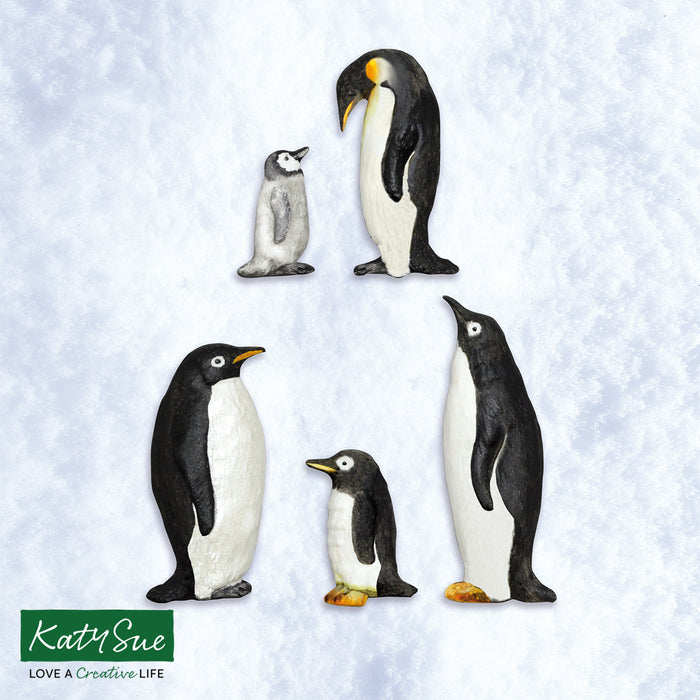Penguin Family Silicone Mould