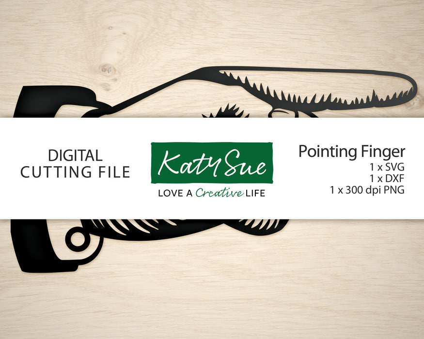 Pointing Finger | Digital Cutting File
