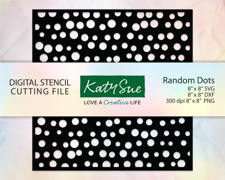 Random Dots Stencil | Digital Cutting File