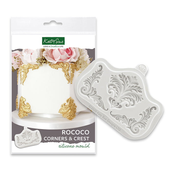 Rococo Corners & Crest Silicone Mould
