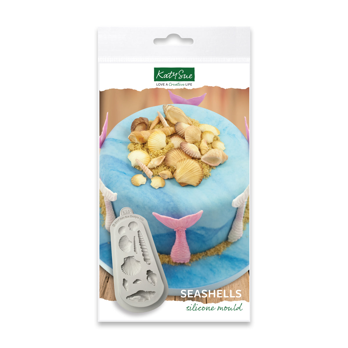 Katy Sue Melting Marshmallows Silicone Mold for Cake Decorating & Craft - Mold Size 80 x 143 x 23mm or 3 x 5.6 x 1 Inches