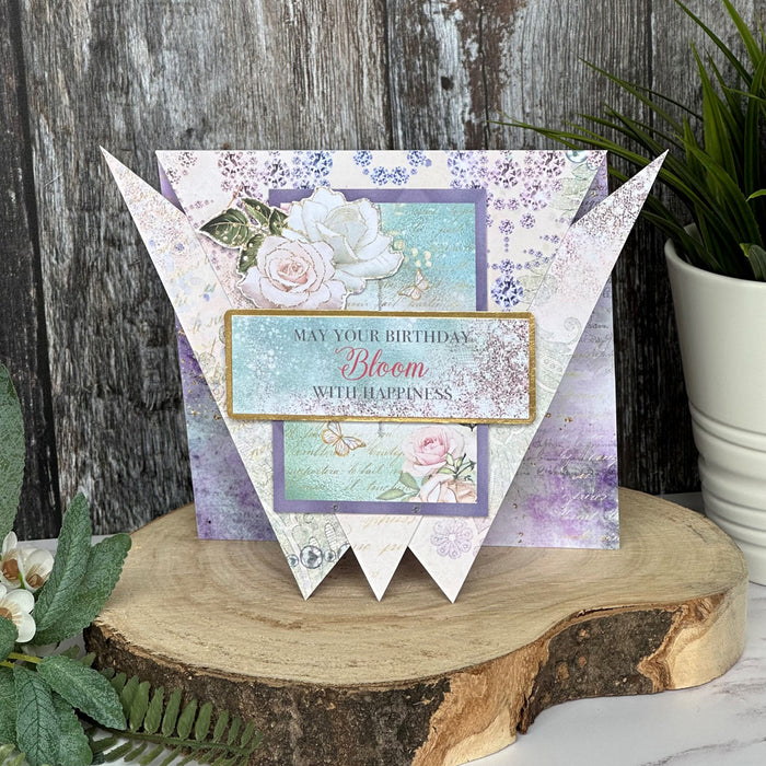 Kanban Crafts A Touch of Blush Foiled Sentiment Toppers, 2 sheets
