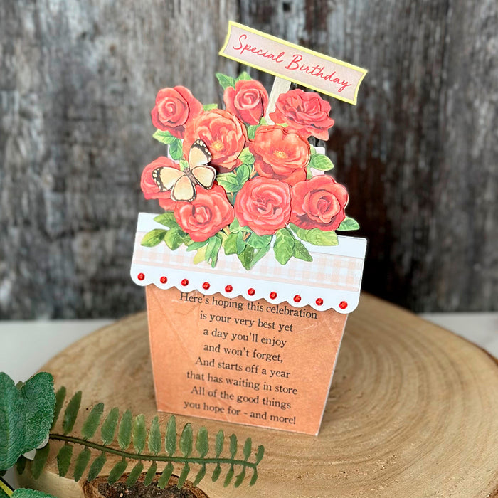 Blumen-Patch-Töpfe-Kartenherstellungsset