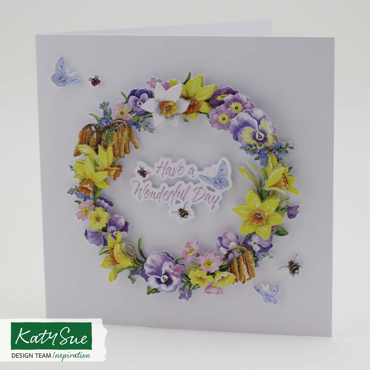 Die Cut Decoupage – Spring Wreath (pack of 3)