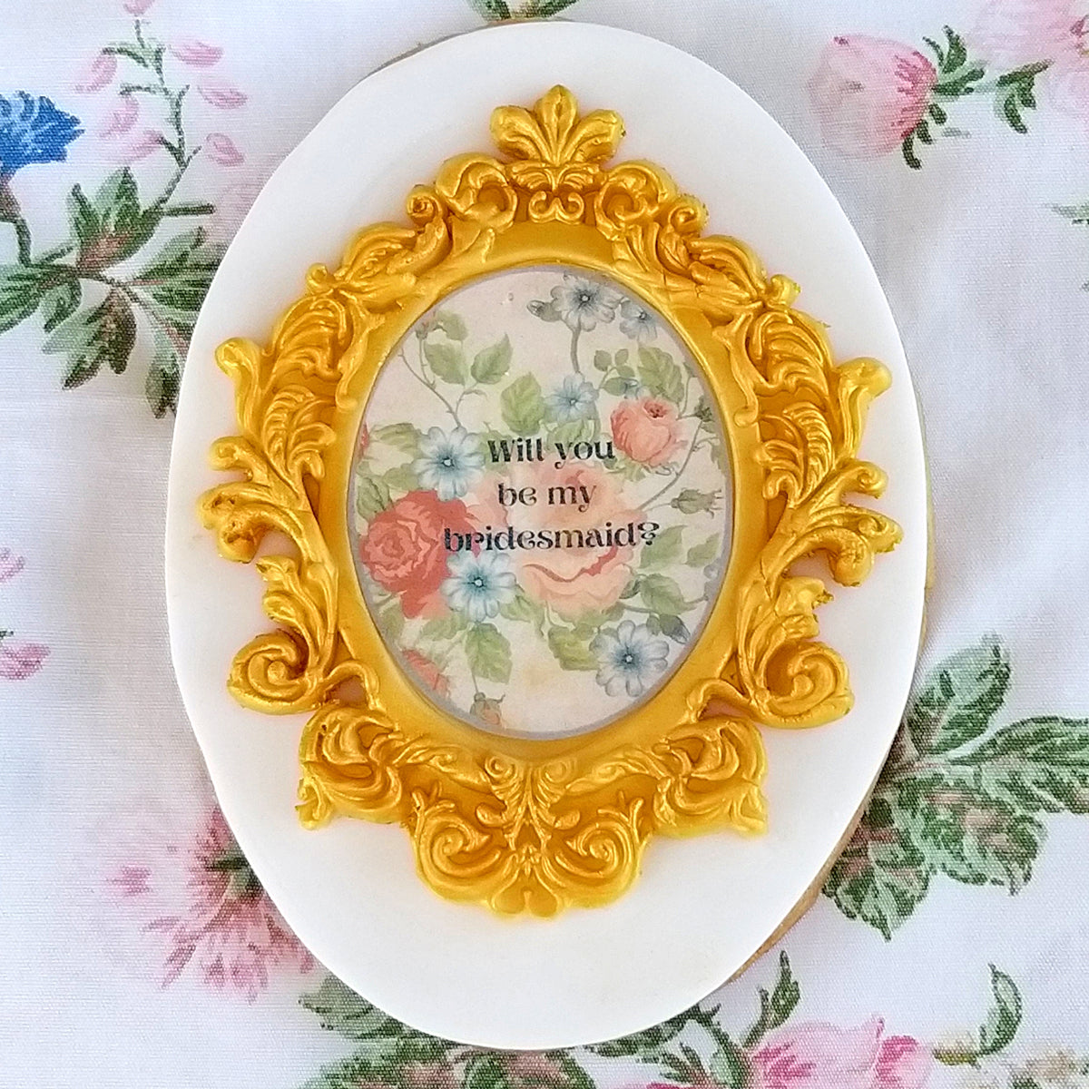 Large Oval Vintage Frame Silicone Mould
