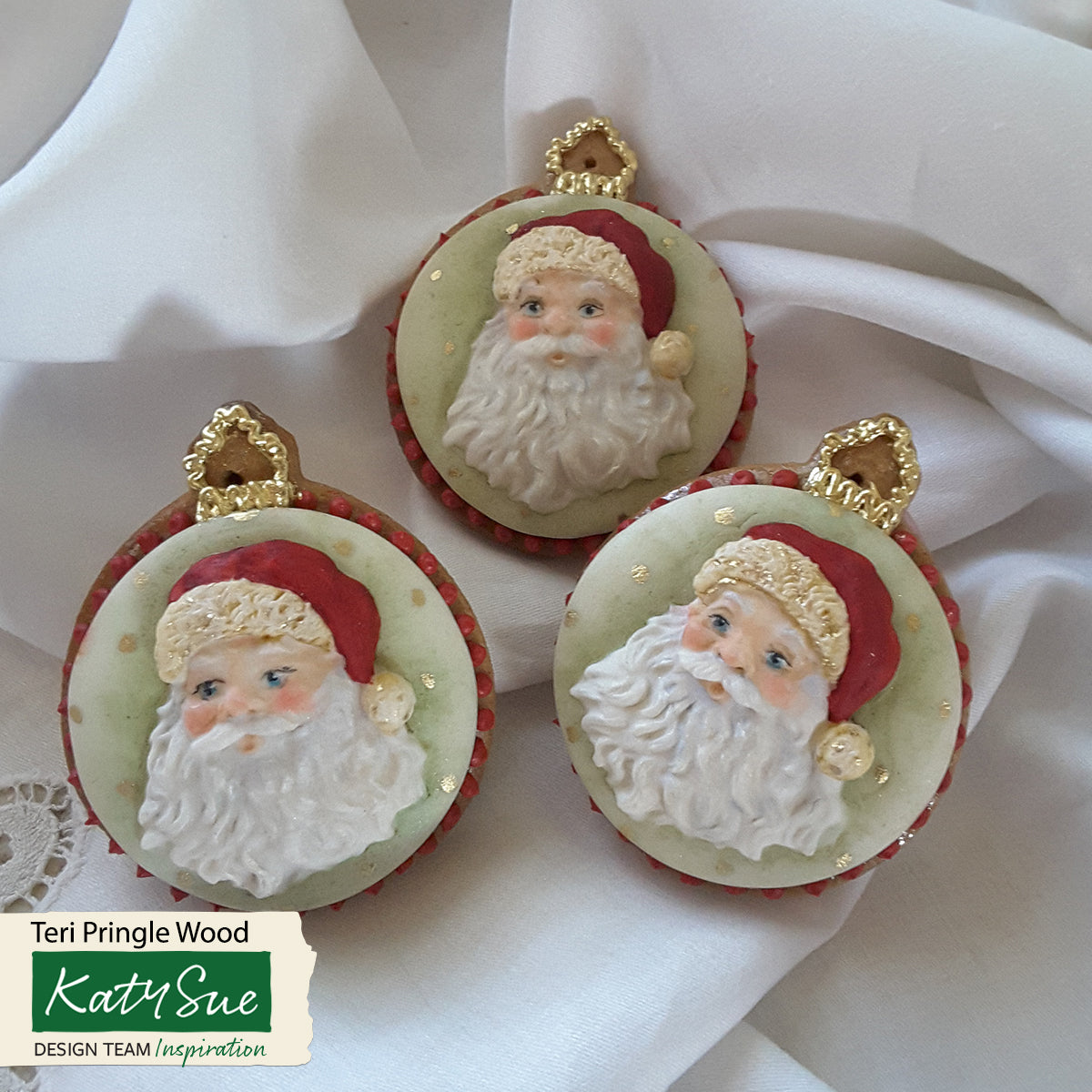 Santa Cupcake Topper Silicone Mould