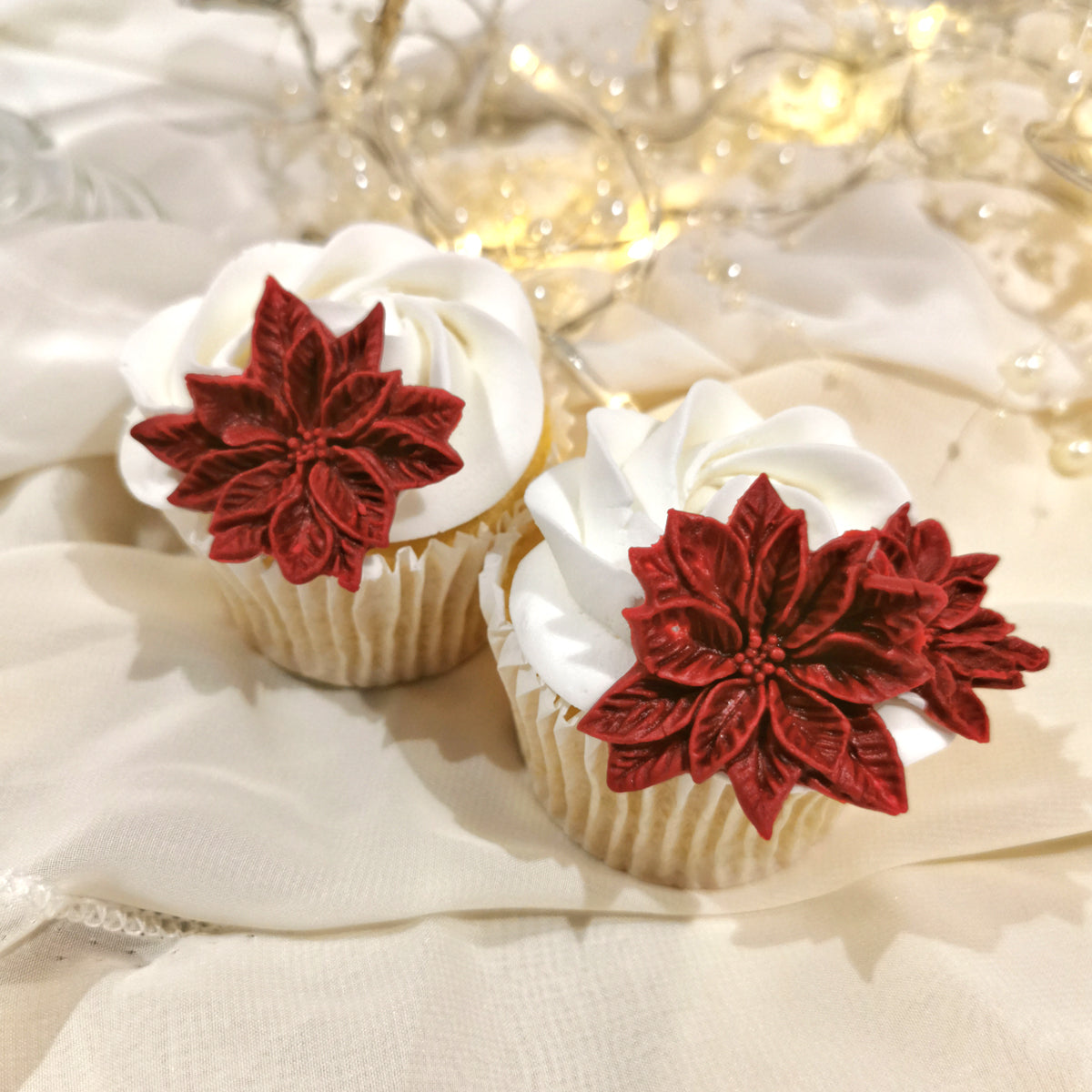 Poinsettia Duo Silicone Mould