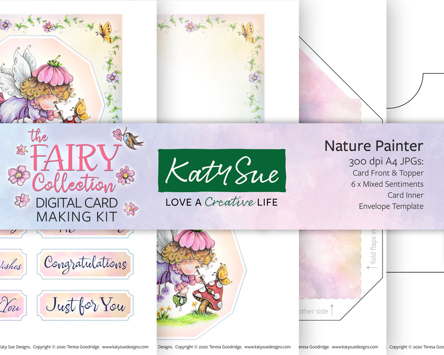 The Fairy Collection Nature Painter | Digital Card Making Kit