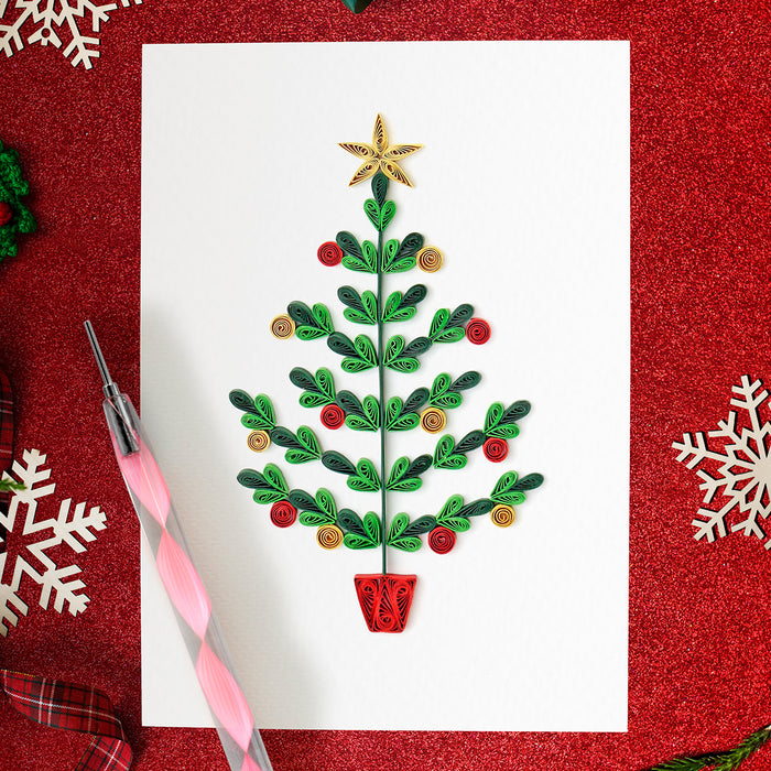 Miniatur-Quilling-Anleitungen für traditionelles Weihnachten herunterladen