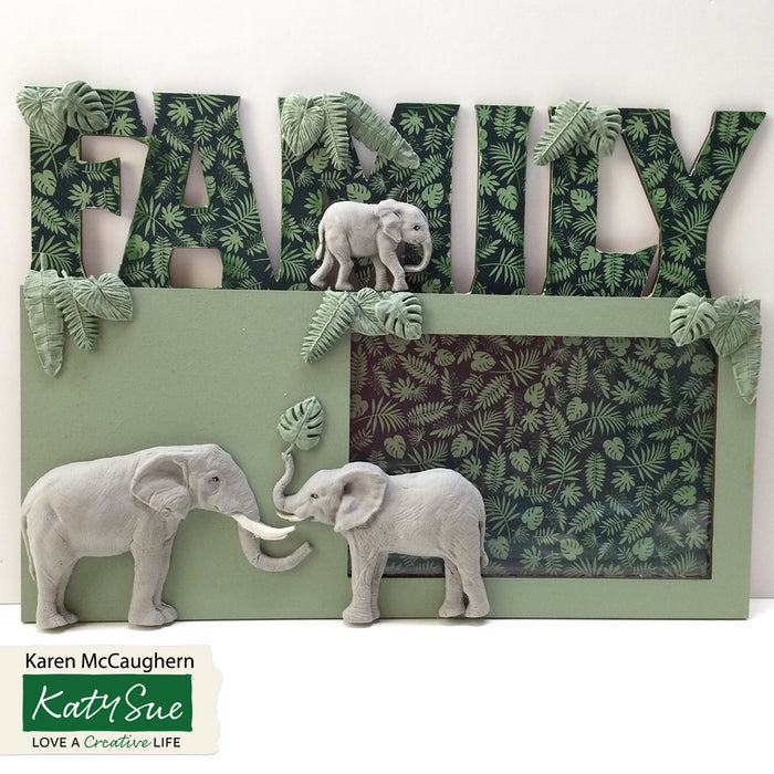 Elephant Family Silicone Mould
