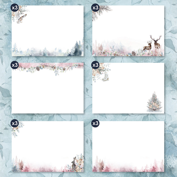 Kanban Crafts Winter Wonderland Insert Papers, 18 sheets