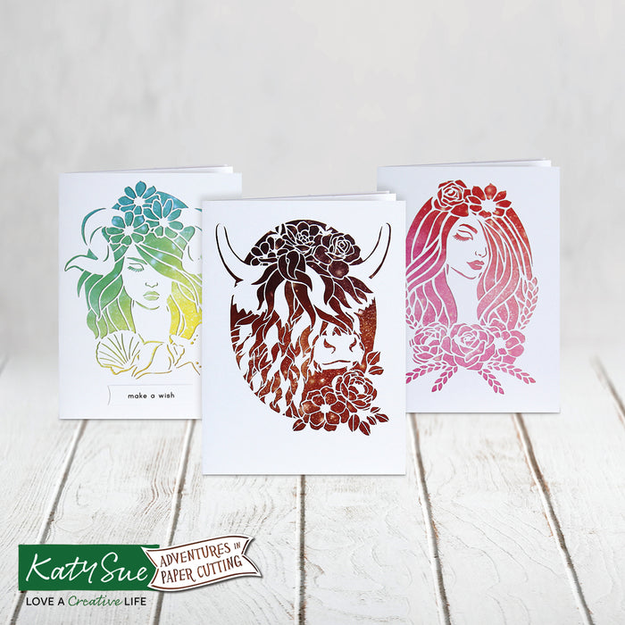 Adventures in Paper Cutting Zodiac Signs Cards Set