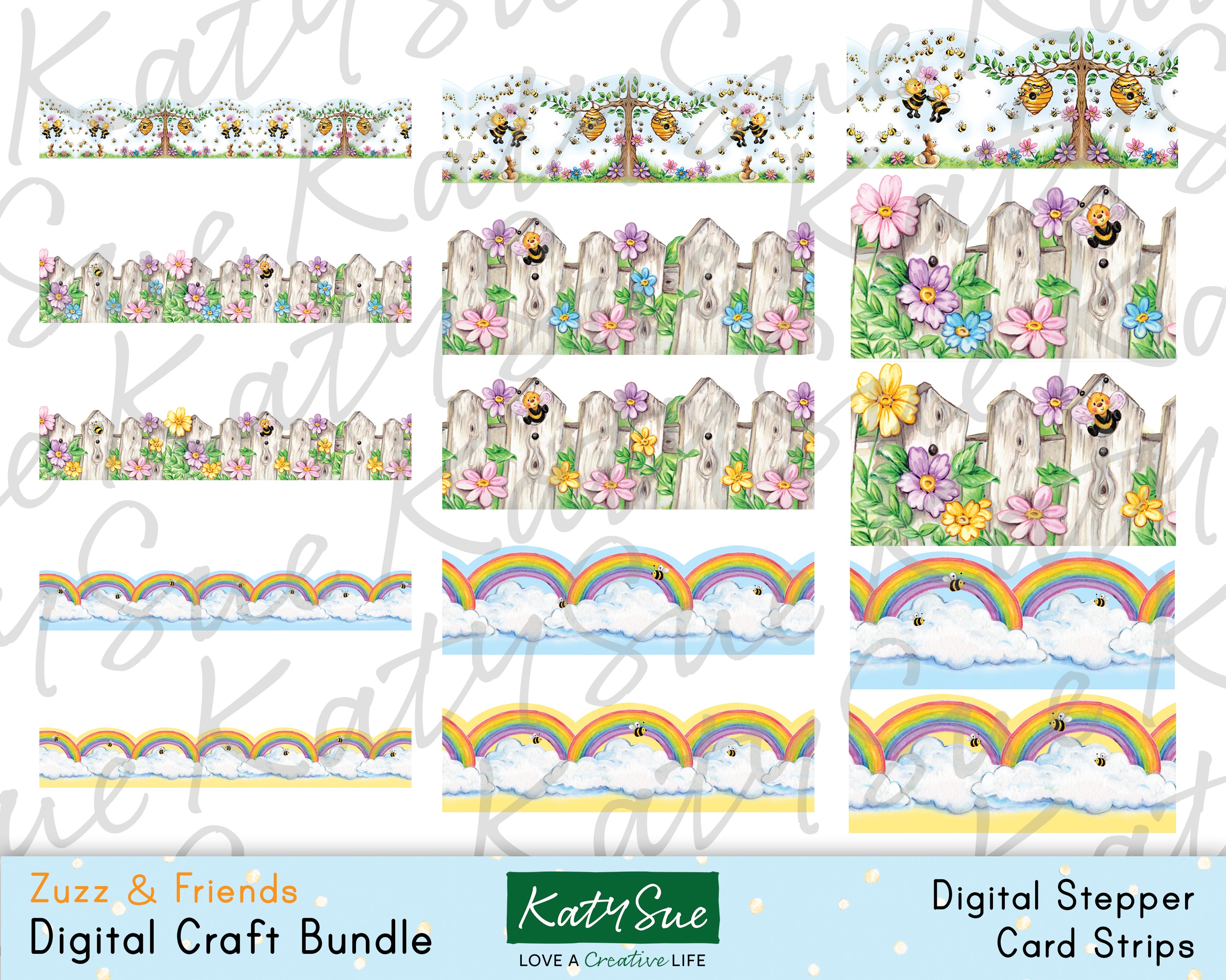 Zuzz & Friends | Digital Craft Bundle l Katy Sue Designs