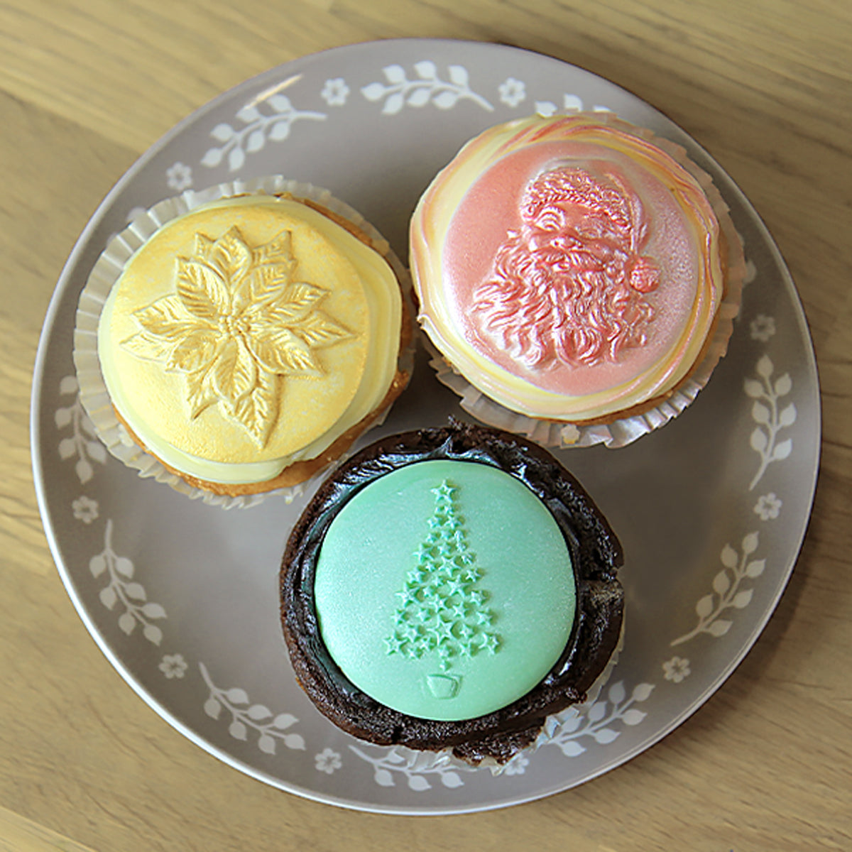 Christmas Tree Cupcake Topper Silicone Mould