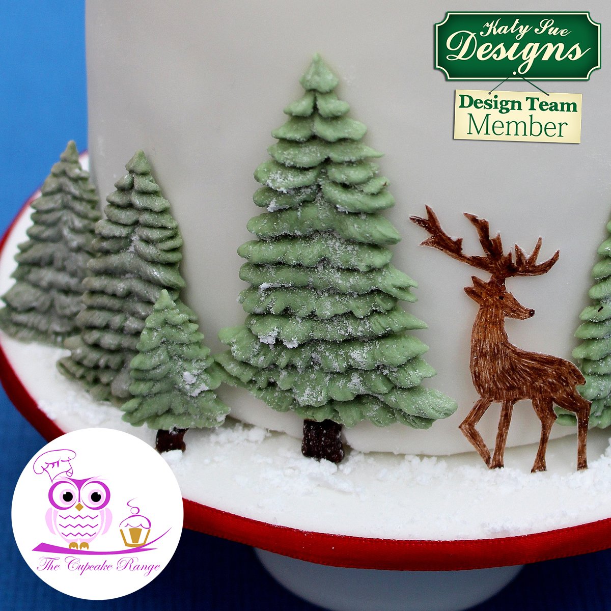 CD - An idea using the Fir Trees Silhouettes Silicone Mould